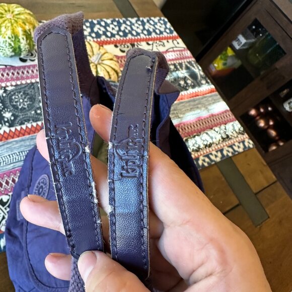 Kipling Purple Nylon Felix Zip Top Shoulder Bag, Preowned - Picture 8 of 12